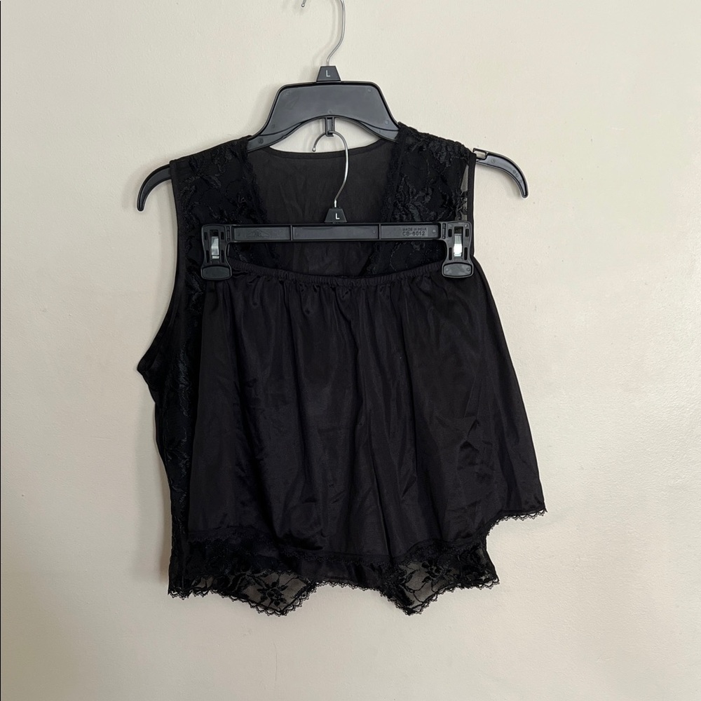 Colesce Collection Black Lace Top and Bottoms